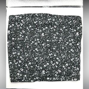 American Eagle Outfitters Green and White Floral Tube Top